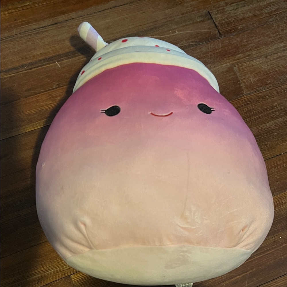 Kellytoy Pink and White  strawberry milkshake  Plush